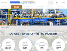 Tablet Screenshot of aaronequipment.com